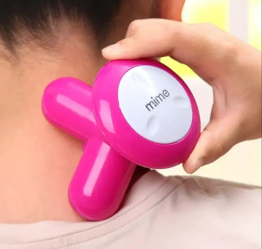 Pink Mini Portable Body Massager for Relaxation