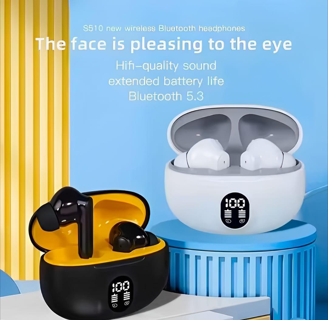 Premium Bluetooth 5.3 Earbuds with Charging Case