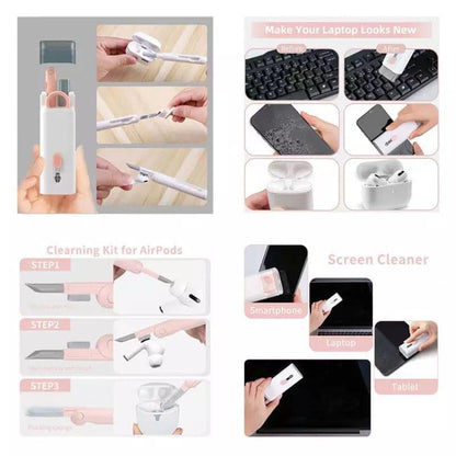 Multi-functional Cleaning Brush for Phones Keyboards Earbuds