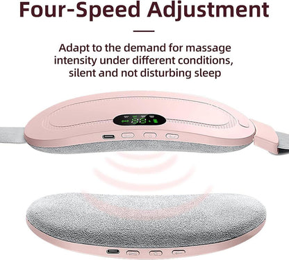 Menstrual Heating Pad & Massager Pink Gray Adjustable