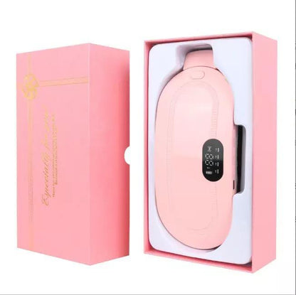 Menstrual Heating Pad & Massager Pink Gray Adjustable