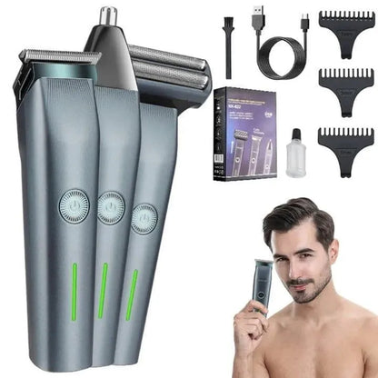 Rechargeable Men's Hair Clipper & Shaver Portable Professional