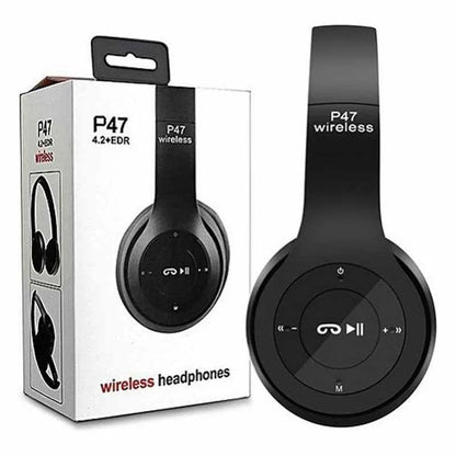 Wireless Bluetooth 4.1 Headphones Black P47