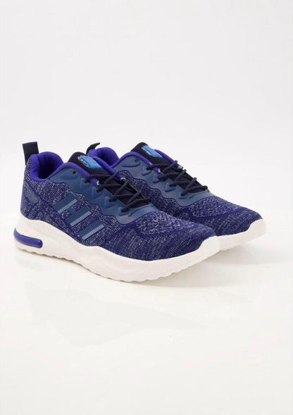 Blue Purple Mesh Sports Shoes with White Foam Sole