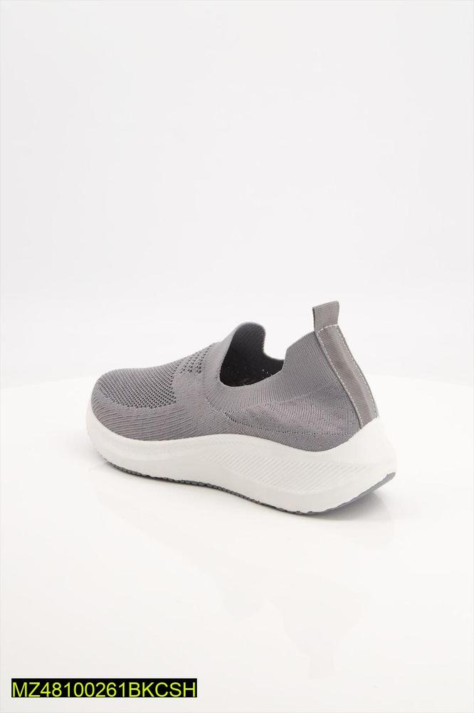 Grey Slip-On Jogging Shoes for Daily Wear