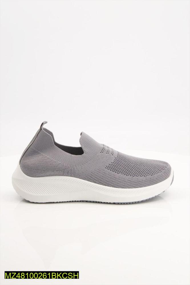Grey Slip-On Jogging Shoes for Daily Wear