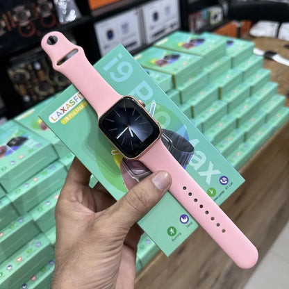 Black i9 Pro Max Smart Watch with BT Call & Sleep Tracking