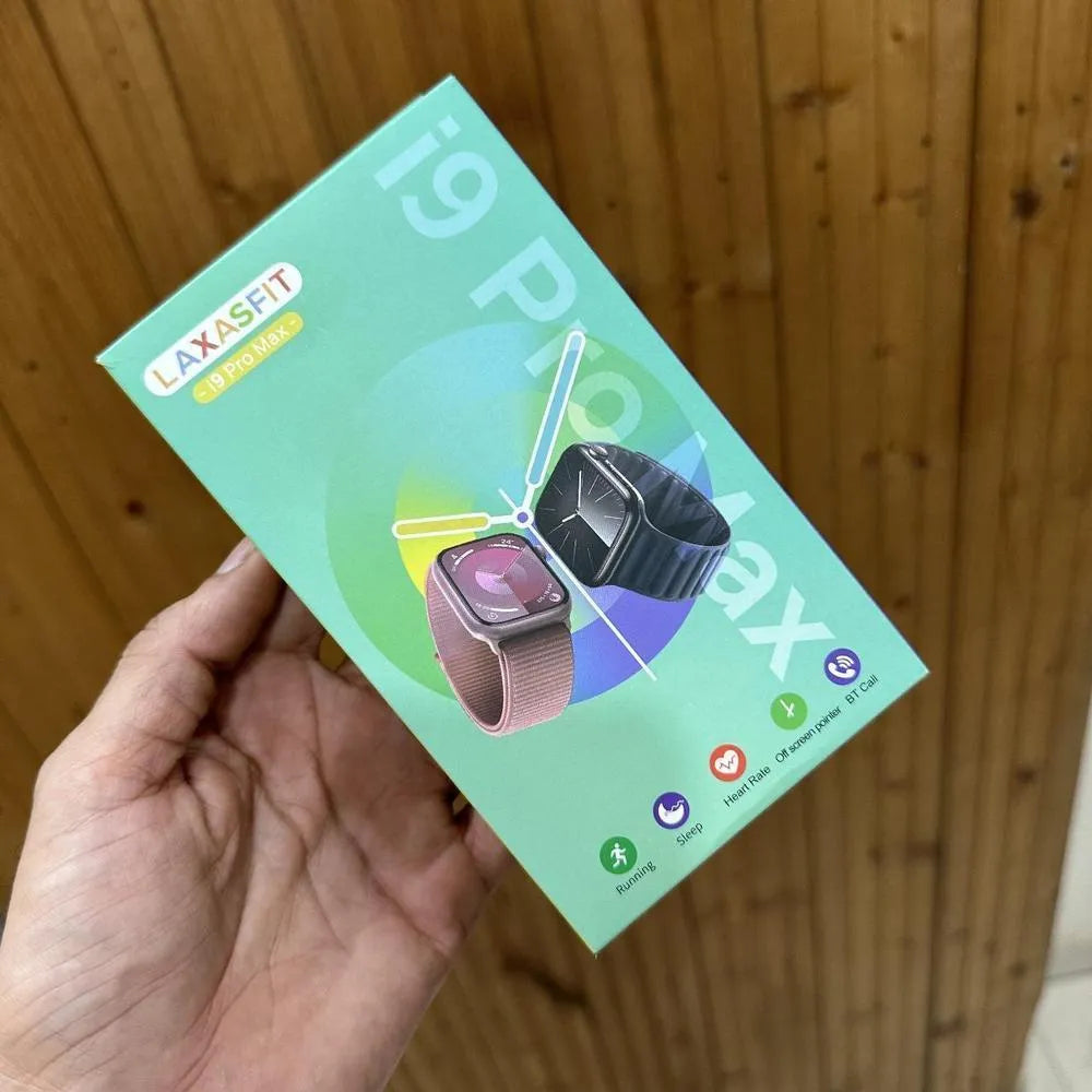 Black i9 Pro Max Smart Watch with BT Call & Sleep Tracking