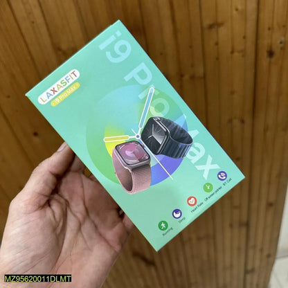 Black i9 Pro Max Smart Watch with BT Call & Sleep Tracking